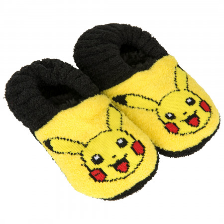 Pokemon Pikachu Face Kid's Slippers